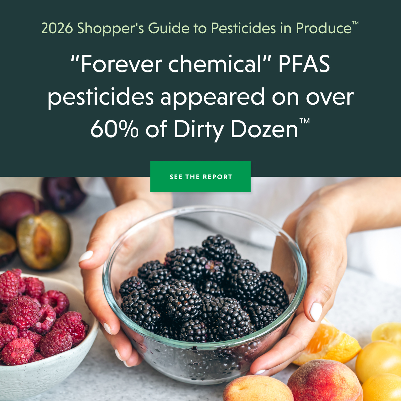  Dirty Dozen™ samples and PFAS pesticides - LEARN MORE