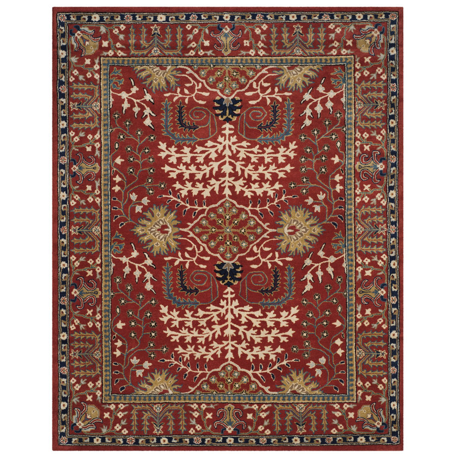Antiquity Hand-Tufted Red Area Rug