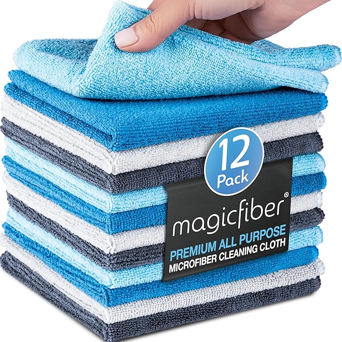 MagicFiber Microfiber Cleaning Cloths, 12-Pack
