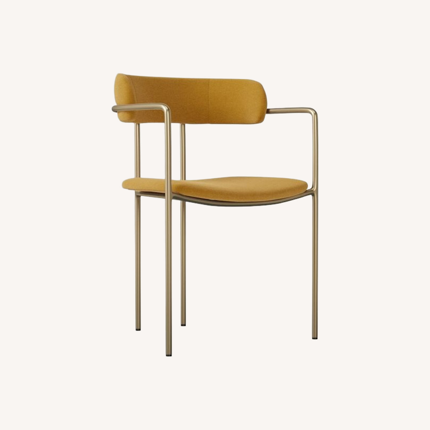 Image of West Elm Lenox Green Velvet Dining Chairs