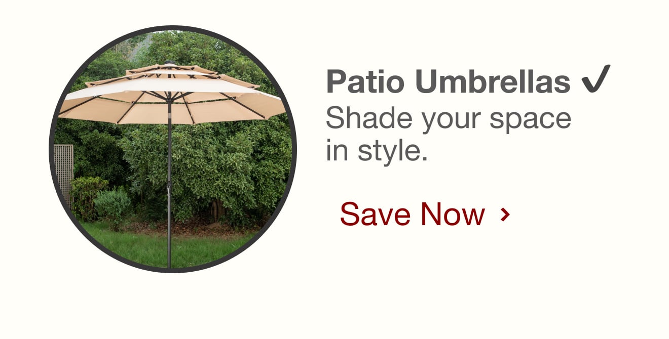 Save on Patio Umbrellas 