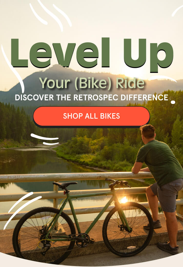 level up your (bike) ride discover the retrospec difference shop all bikes button