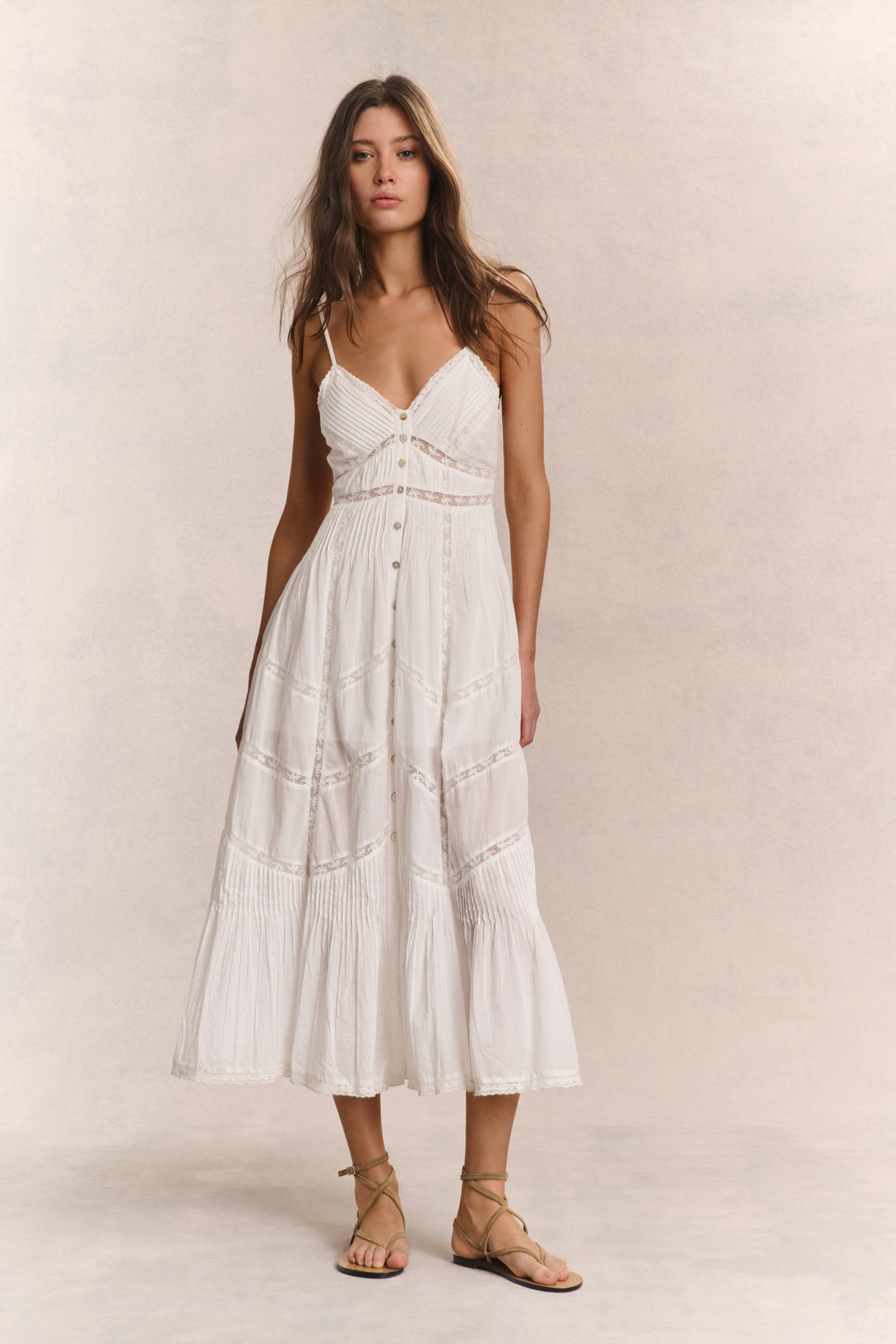 Image of Esilda Heritage Cotton Midi Dress