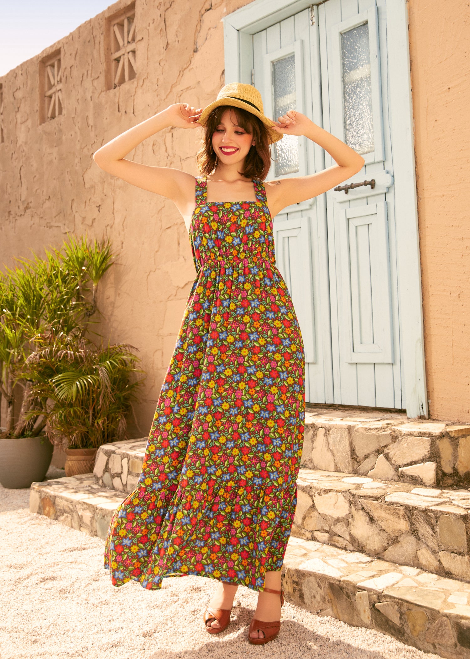 Image of Sun-Kissed & Tiered Maxi Dress