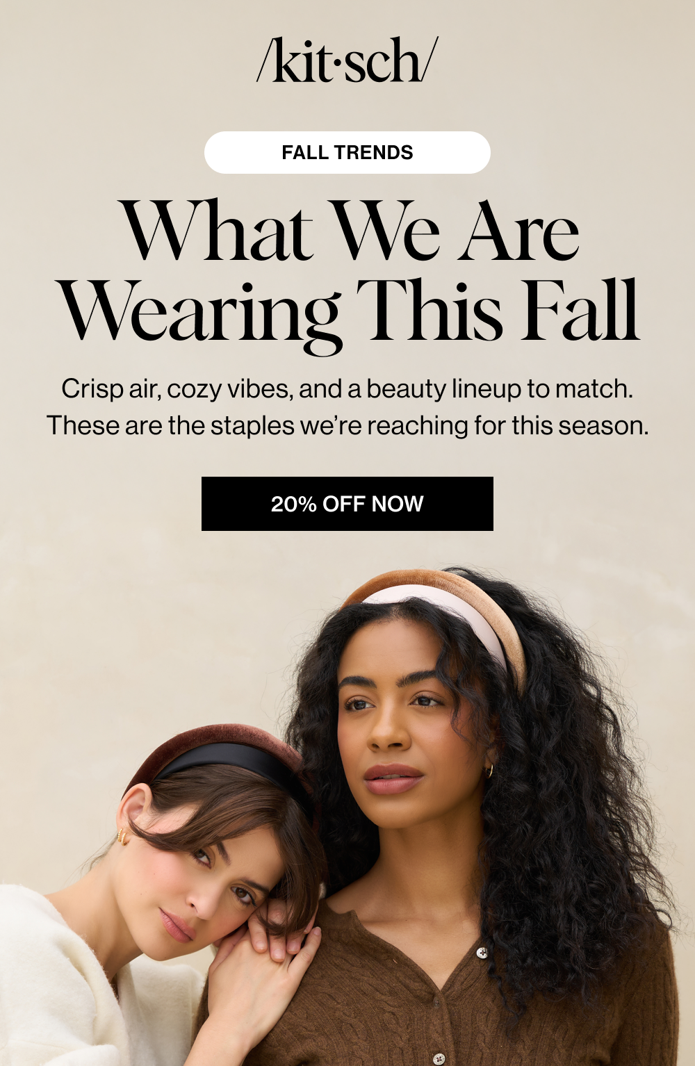 What we are wearing this fall. Crisp air, cozy vibes, and a beauty lineup to match. These are the staples we’re reaching for this season.
