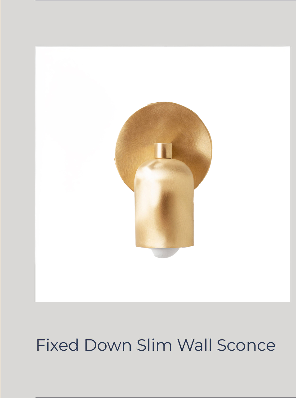 Fixed Down Slim Wall Sconce