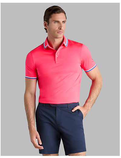 G/TAB ESSENTIAL TECH JERSEY BANDED SLEEVE POLO