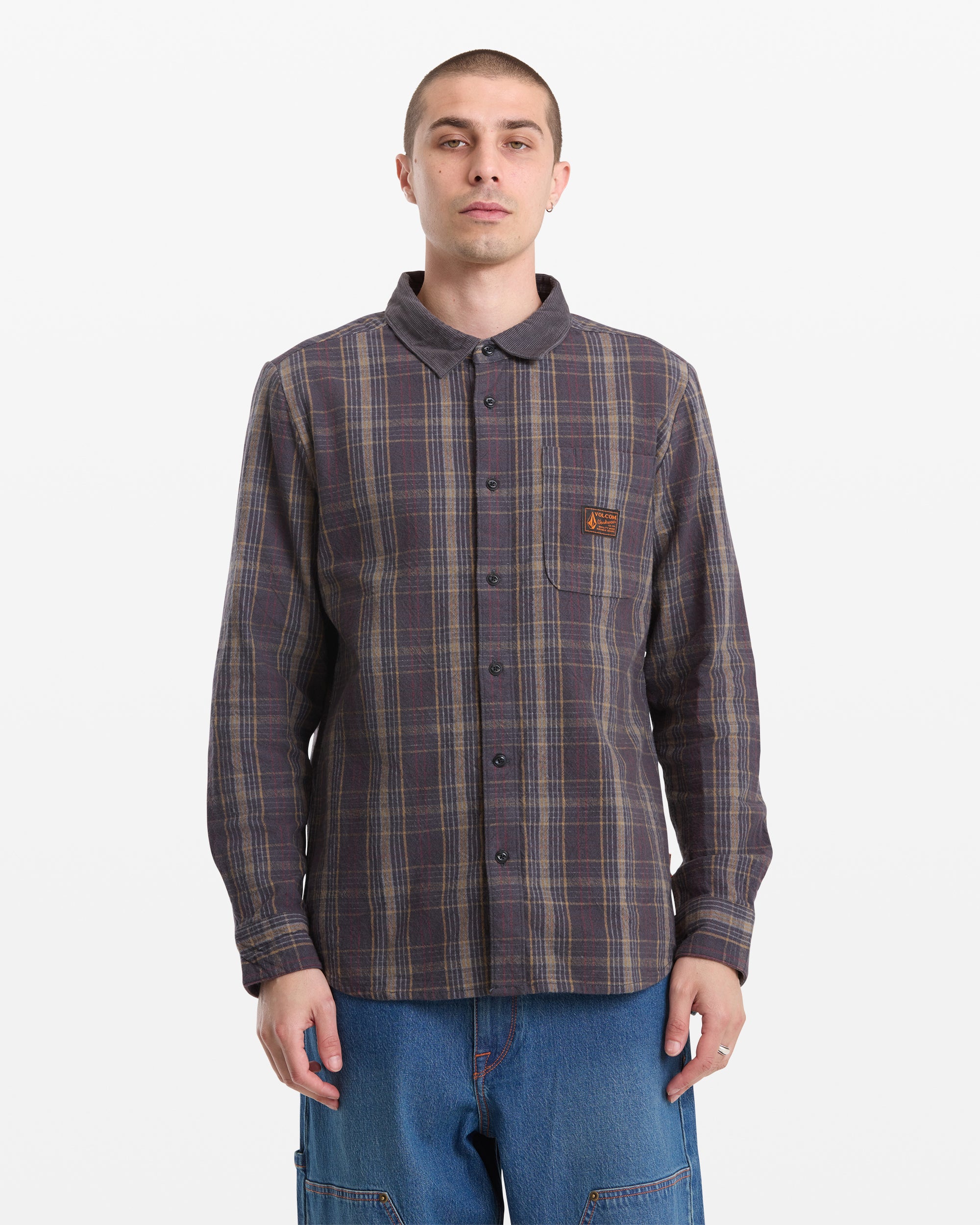 Image of Men's Stonevise Plaid Long Sleeve Shirt