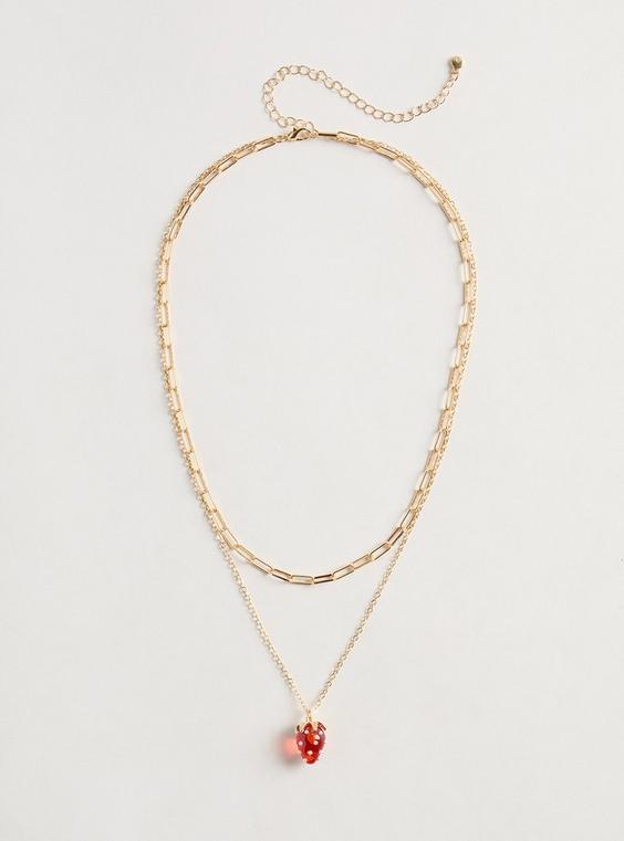 Strawberry Layered Necklace