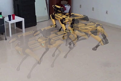 robot in motion