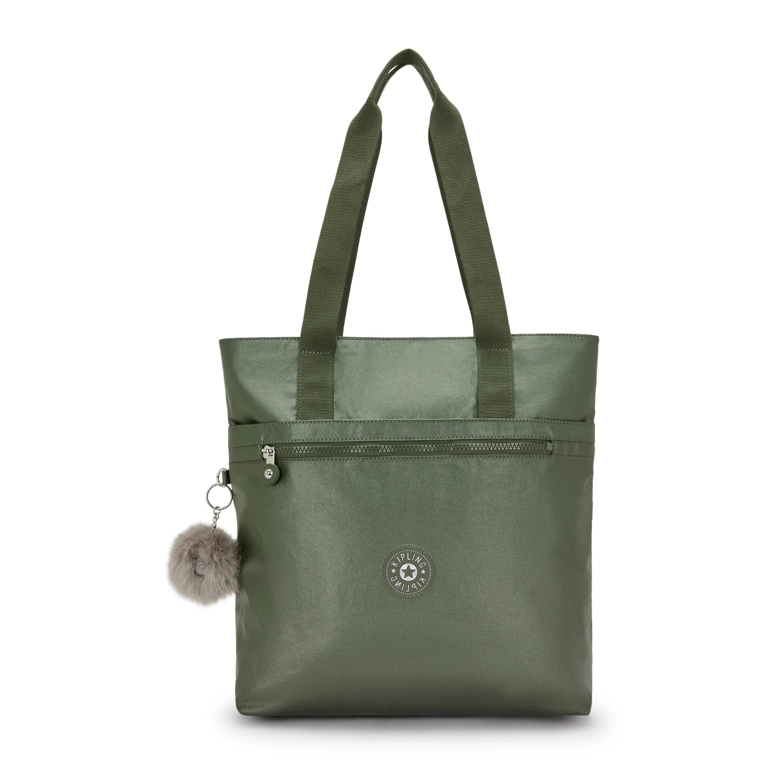 Anris Metallic Tote Bag-Connect Green Metallic