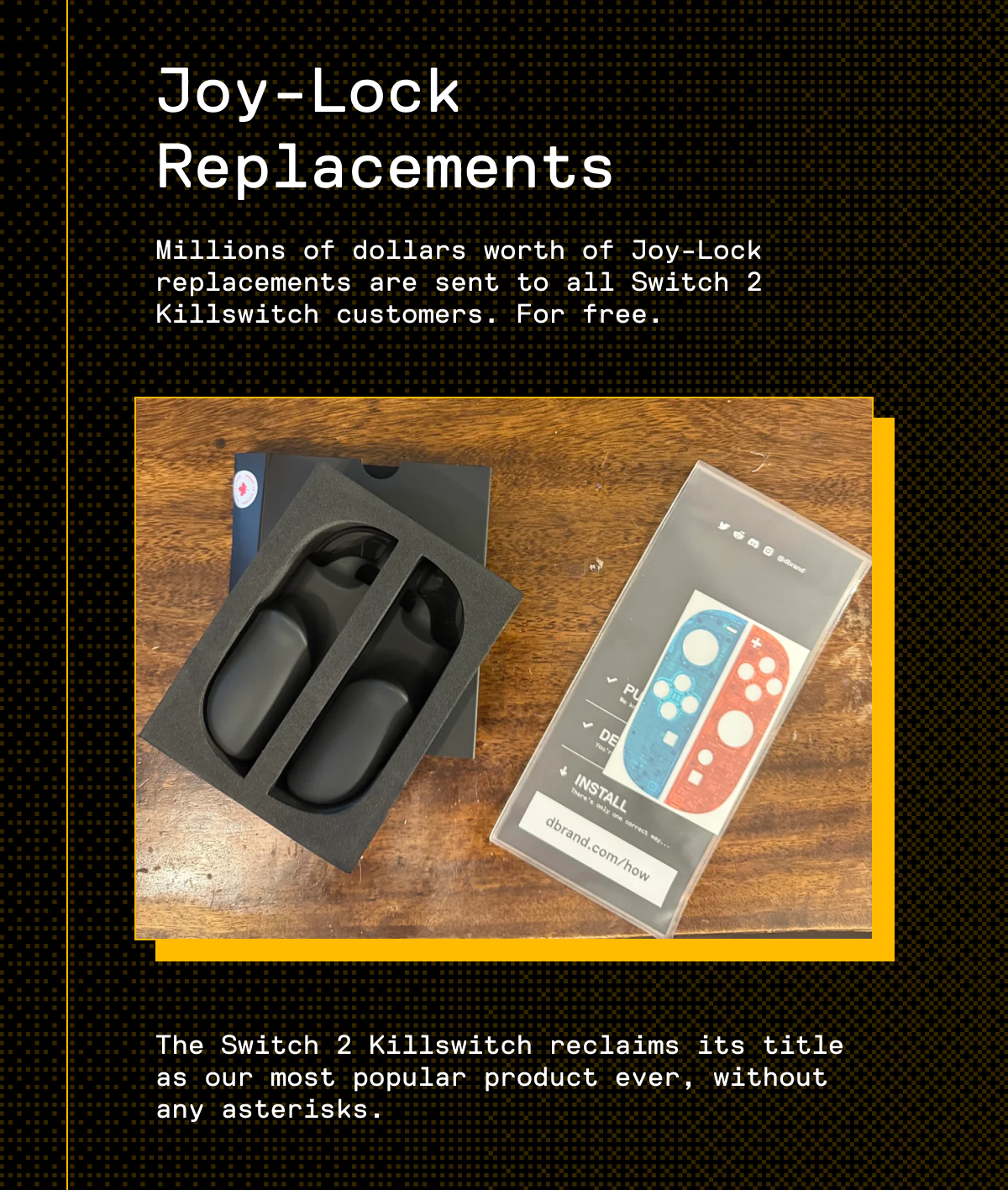 August: Joy-Lock Replacements