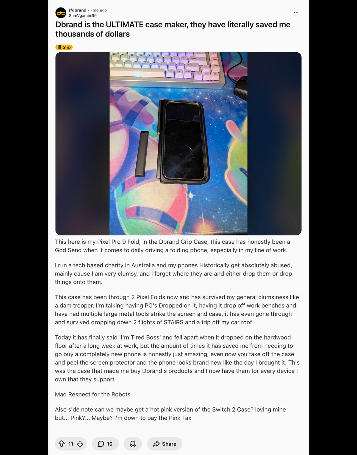 u/SamVgamer69 on Reddit: "it has even gone through and survived dropping down 2 flights of STAIRS and a trip off my car roof"