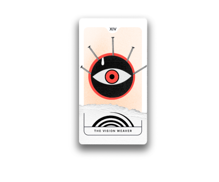 A deck of tarot cards, illustrating each design trend