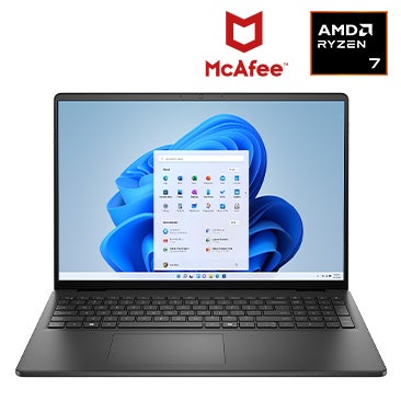 Dell 16-inch Laptop with AMD Ryzen 7 Processor