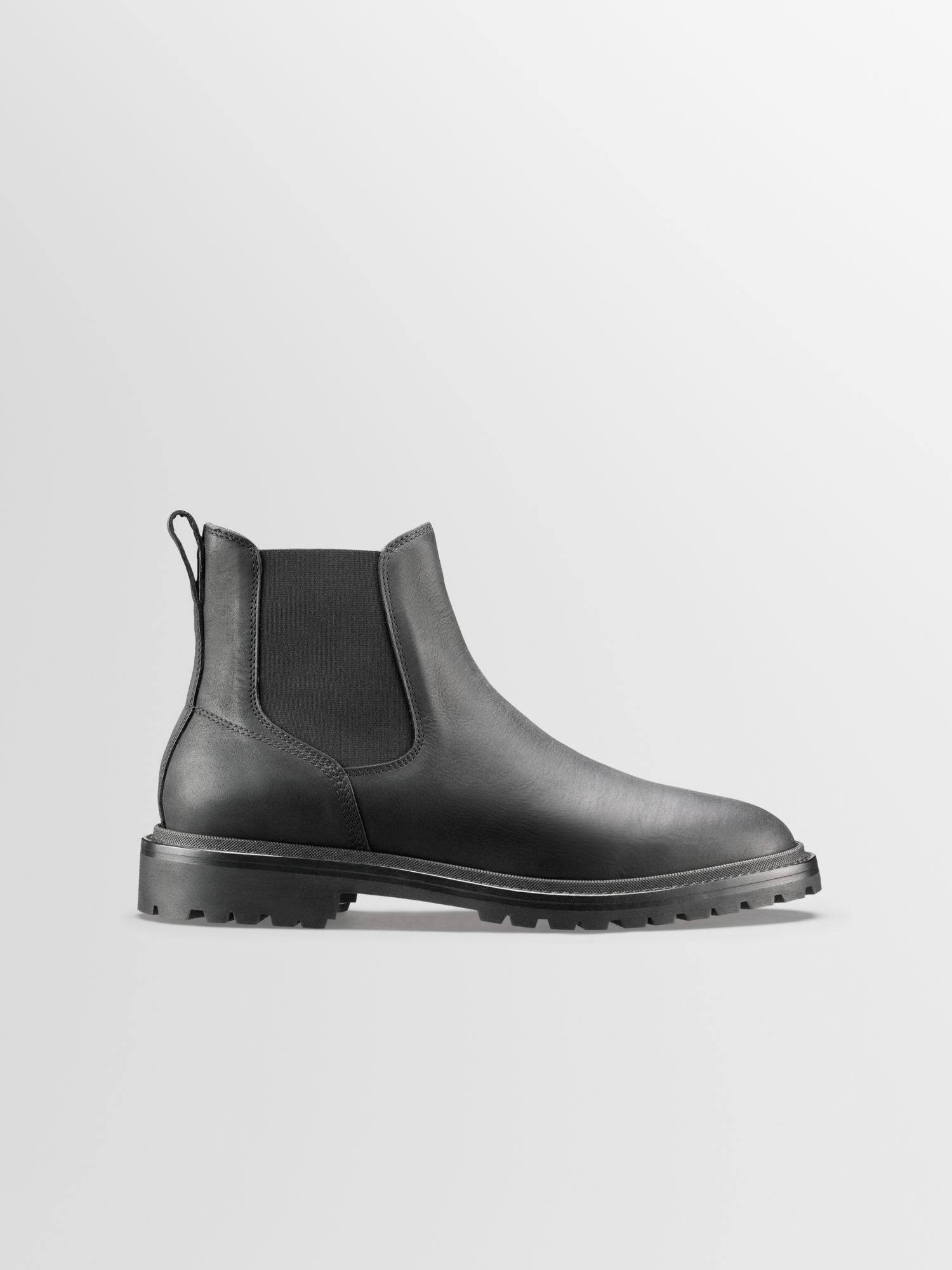 Image of Fermo Leather Boot in Nero