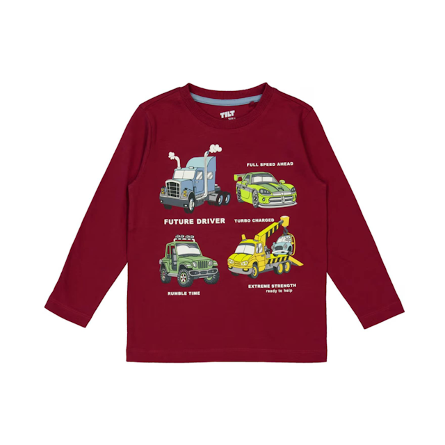 Little Kids' Long Sleeve Print Tee