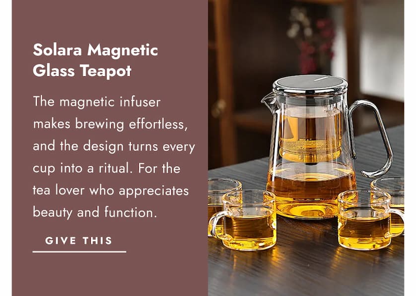 Solara   Magnetic   Glass   Teapot Sale price