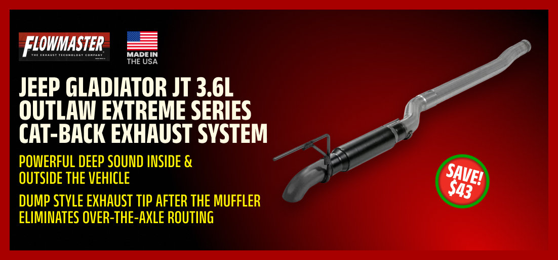 Jeep Gladiator JT 3.6L Outlaw Extreme Series Cat-Back Exhaust System