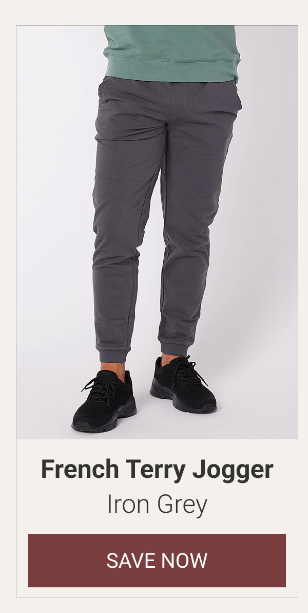 Iron Grey French Terry Jogger