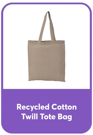 Recycled Cotton Twill Tote Bag