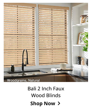 Bali 2 Inch Faux Wood Blinds | Shop Now >