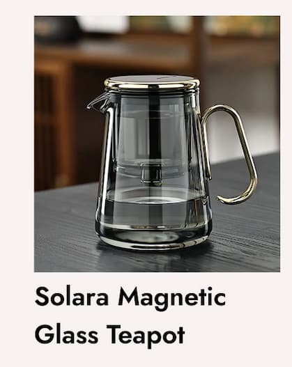 Solara   Magnetic   Glass   Teapot Sale price