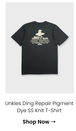Unkles Ding Repair Pigment Dye Short Sleeve Knit T-Shirt