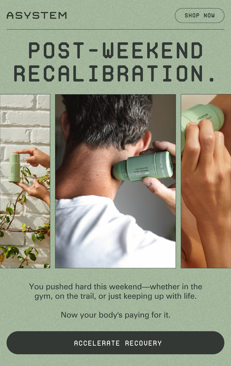 post-weekend recalibration 