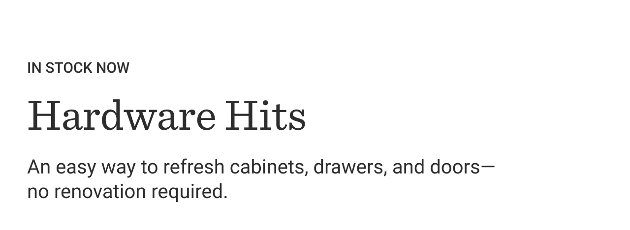 Hardware Hits 