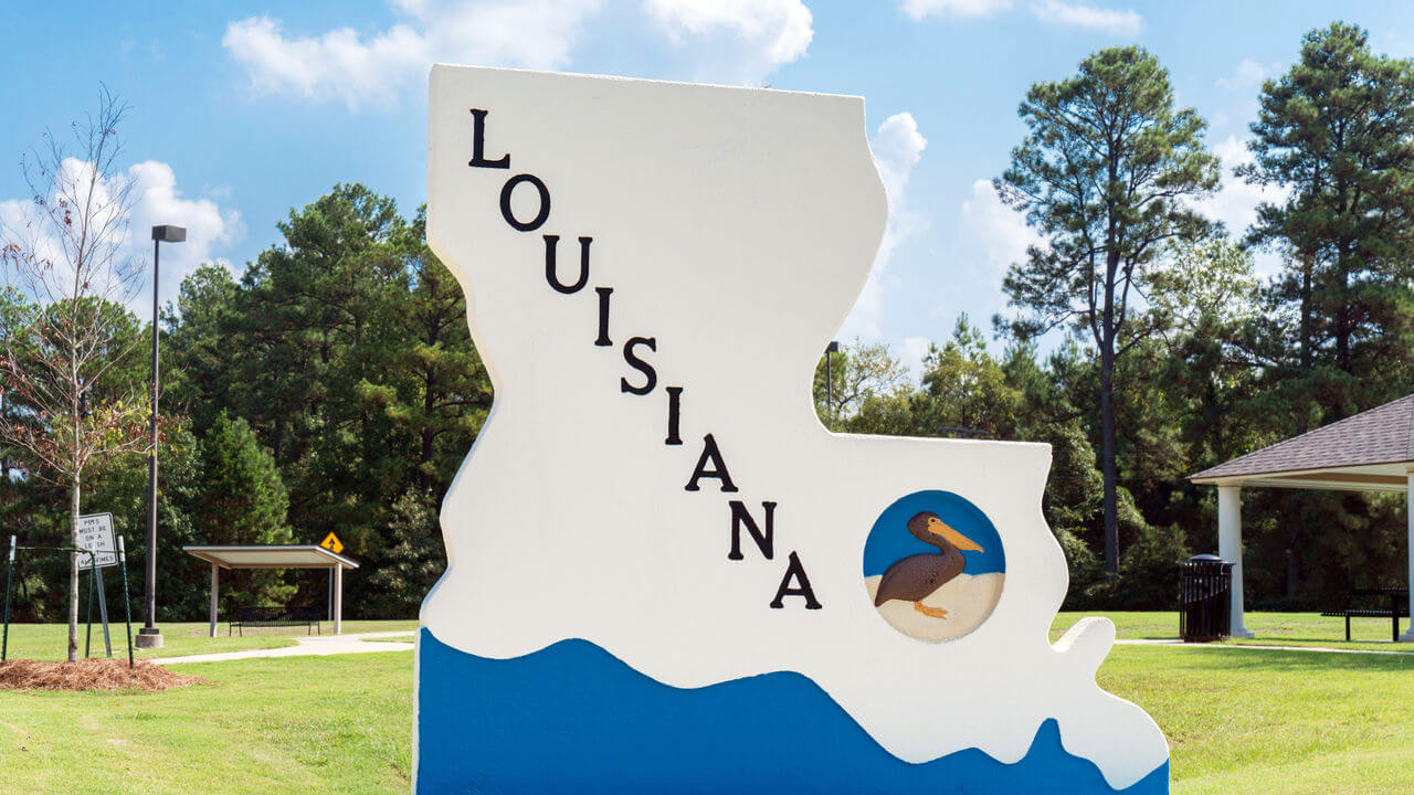 Welcome to Louisiana sign.