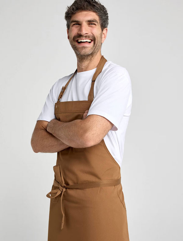 Banjo Chef Apron in Toffee