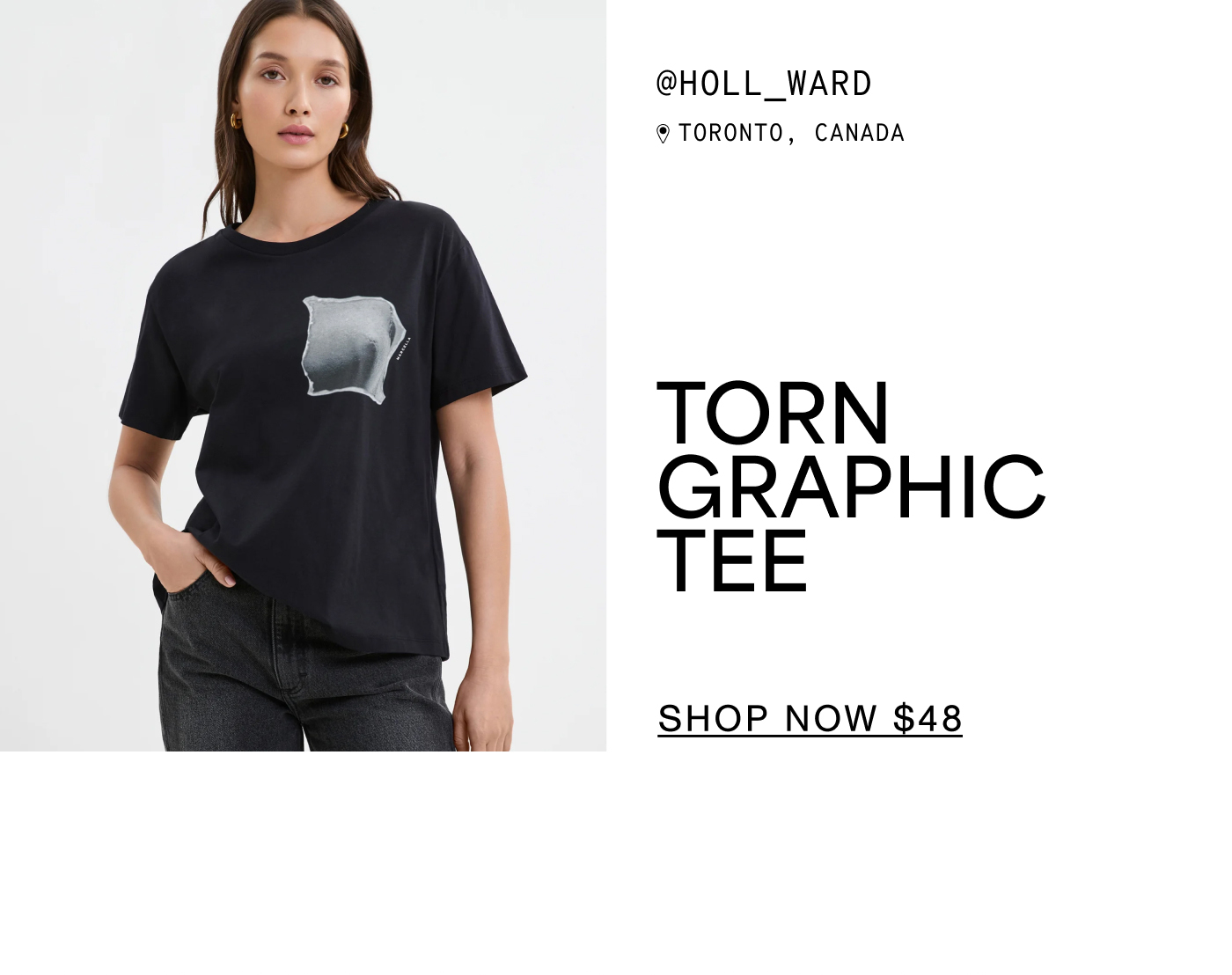 Yada wears The Torn Graphic Tee ($48)