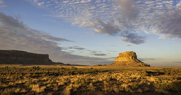 Fajada Butte in Chaco Culture National Historical Park, New Mexico.