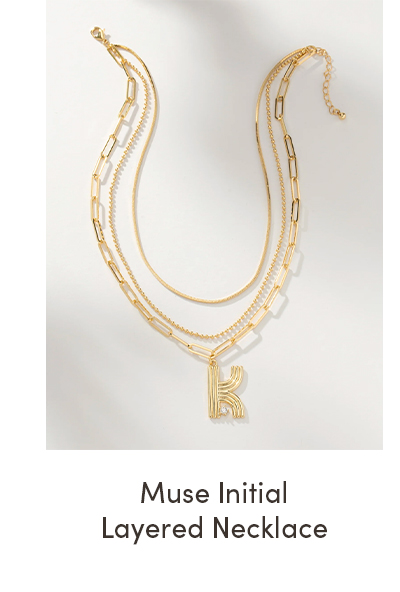 Muse Initial Layered Necklace