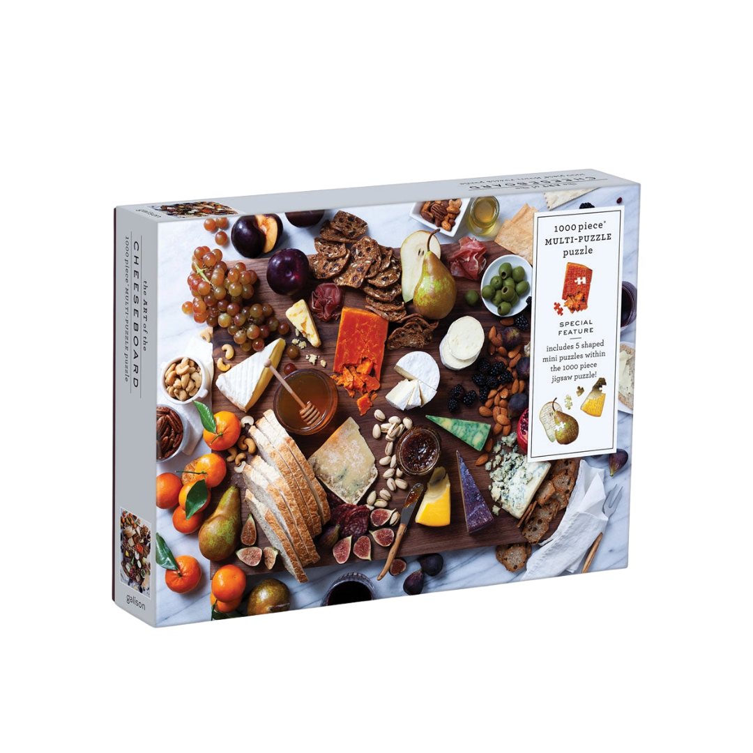 Image of Art of the Cheeseboard 1000 Piece Multi-Puzzle Puzzle