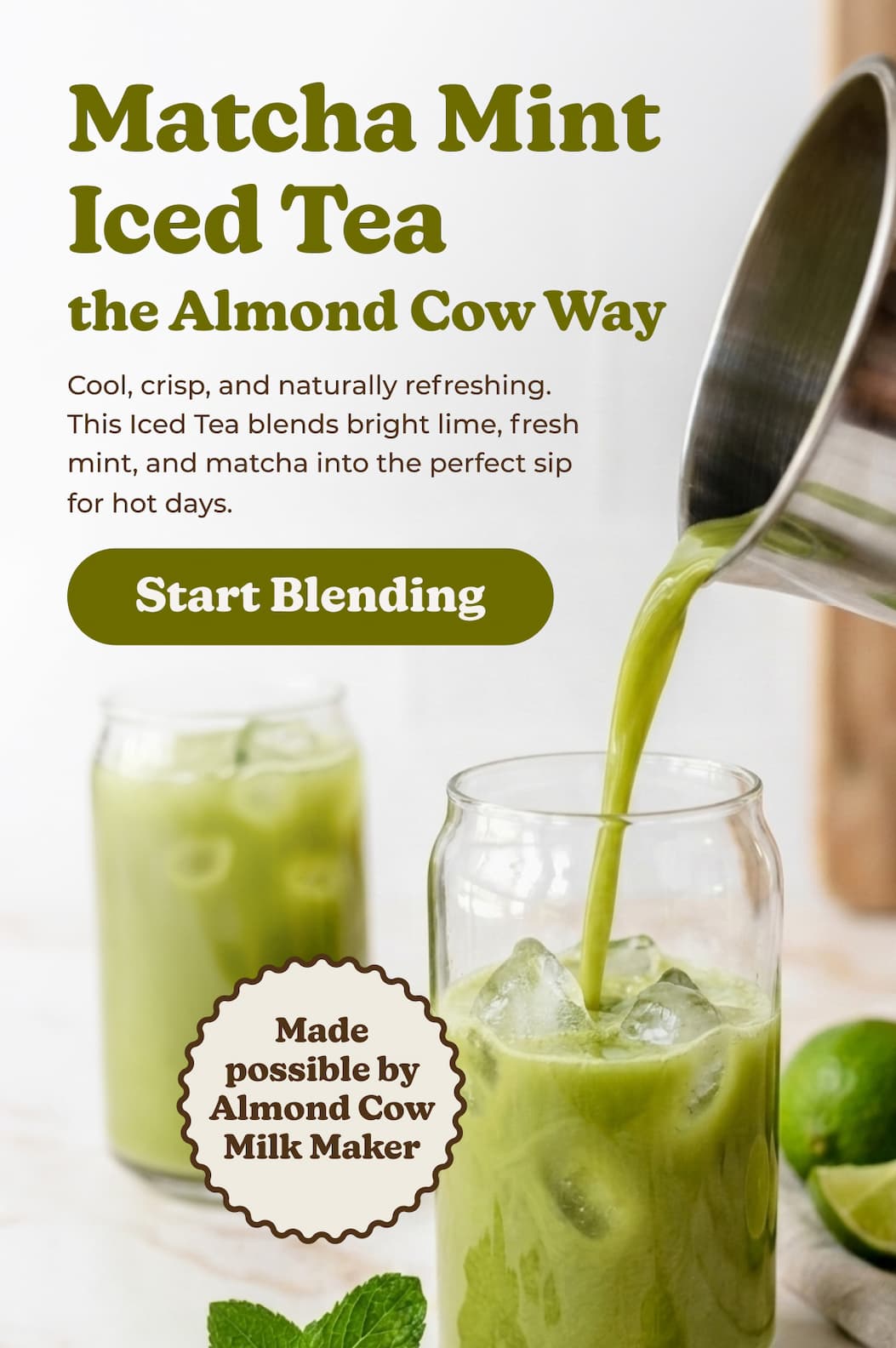 Matcha Mint Iced Tea Recipe
