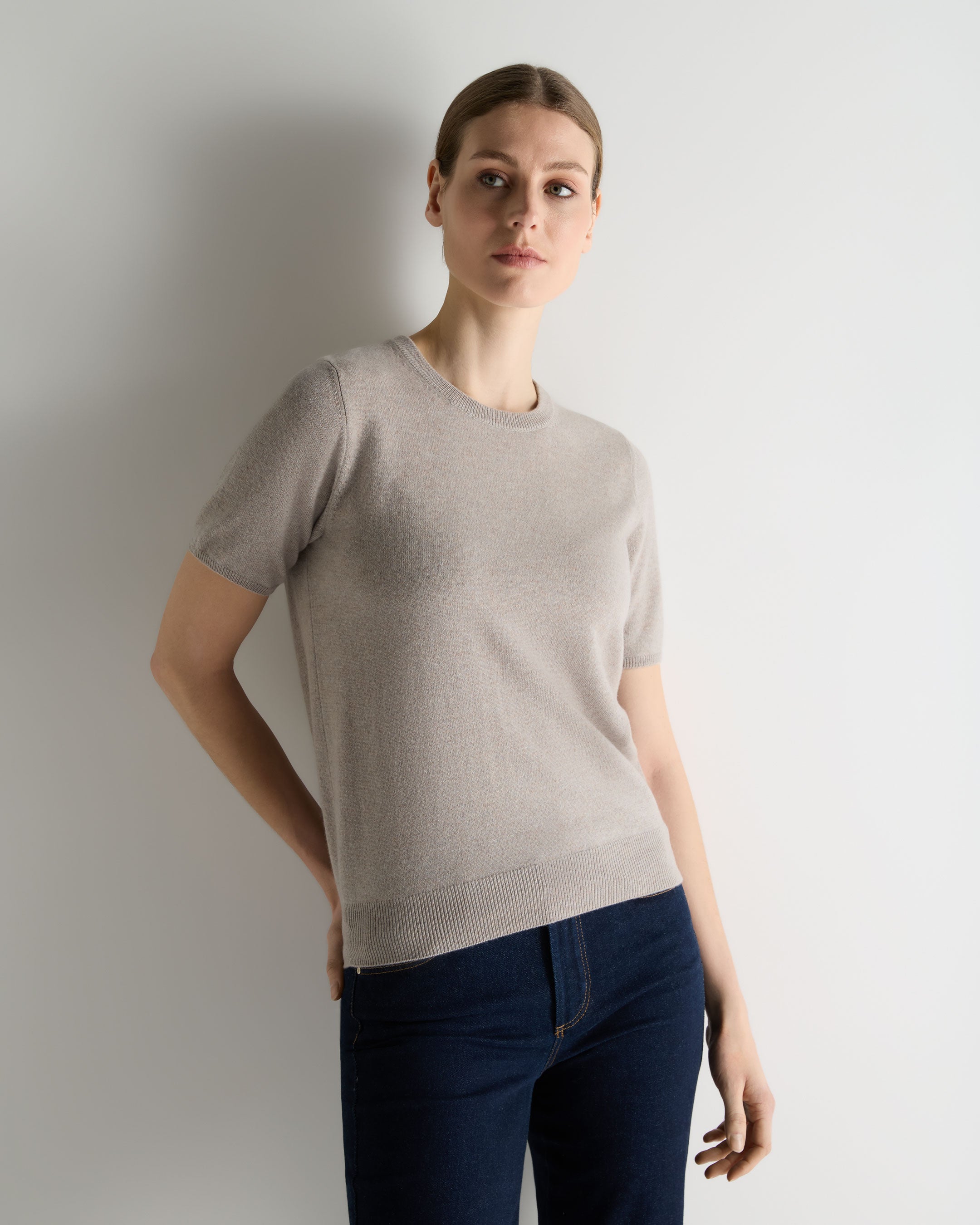 Women's Milly Classic Cashmere T-Shirt