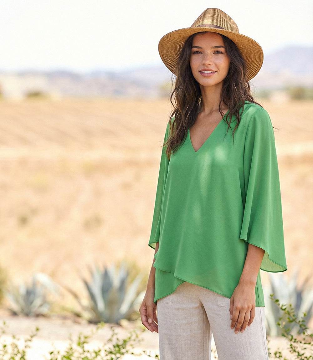 Image of Bracelet Sleeve Asymmetric Top