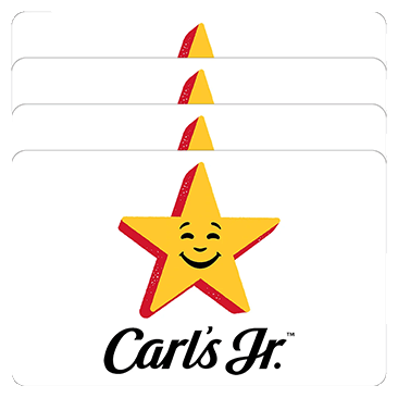 Carl's Jr Four Restaurant $25 eGift Cards ($100 Value)