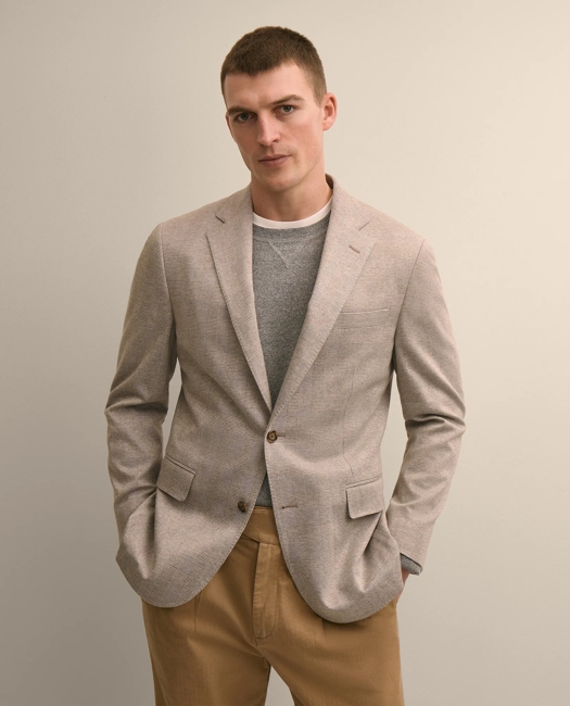 Image of Classic Fit Cotton Jacquard Knit Sport