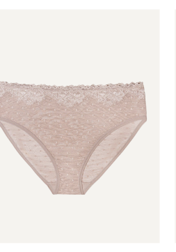 Sheer Whisper High Cut Brief Panty - Bark