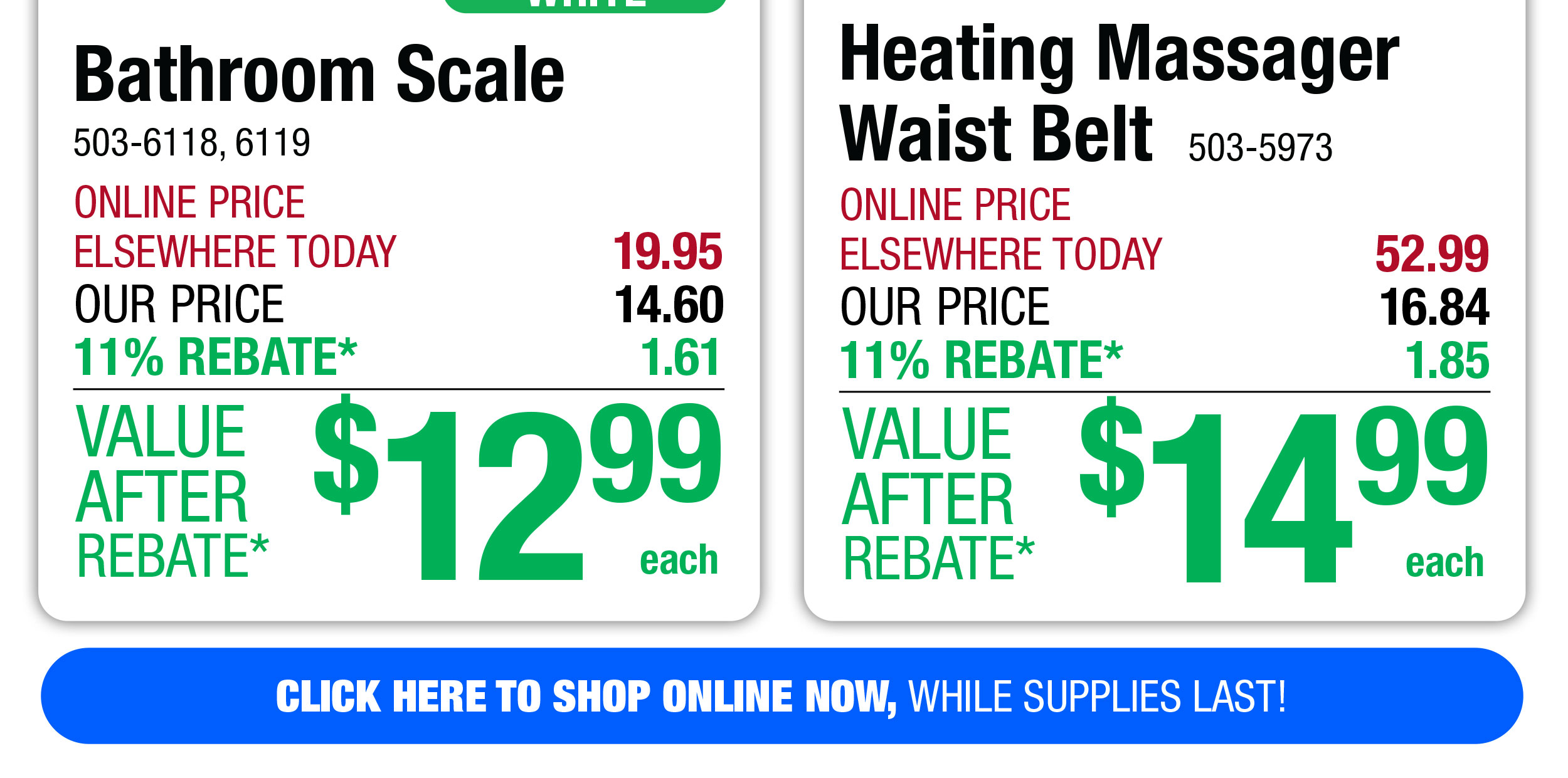 Heating Massager Waist Belt - ONLY $14.99 After Rebate*!