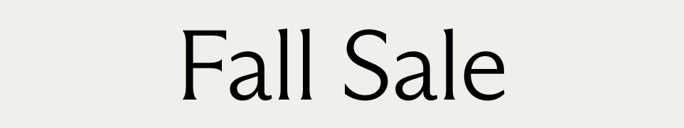 Fall Sale