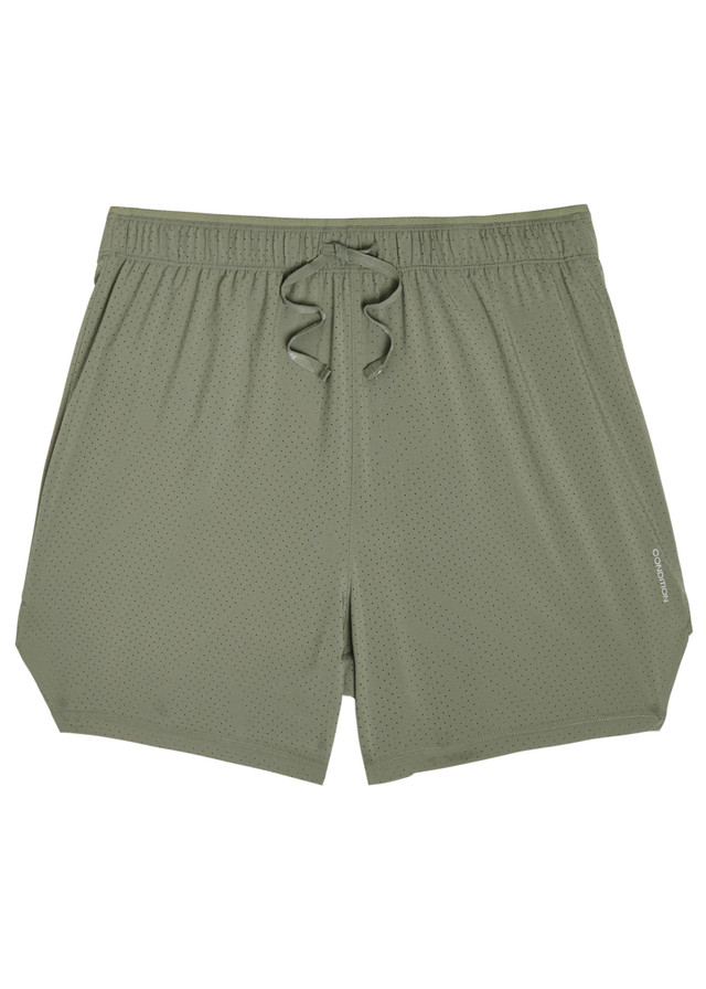 CONDITION Aero perforated stretch-jersey shorts
