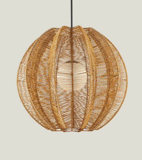 Barbary Fluted Pendant by Currey & Company