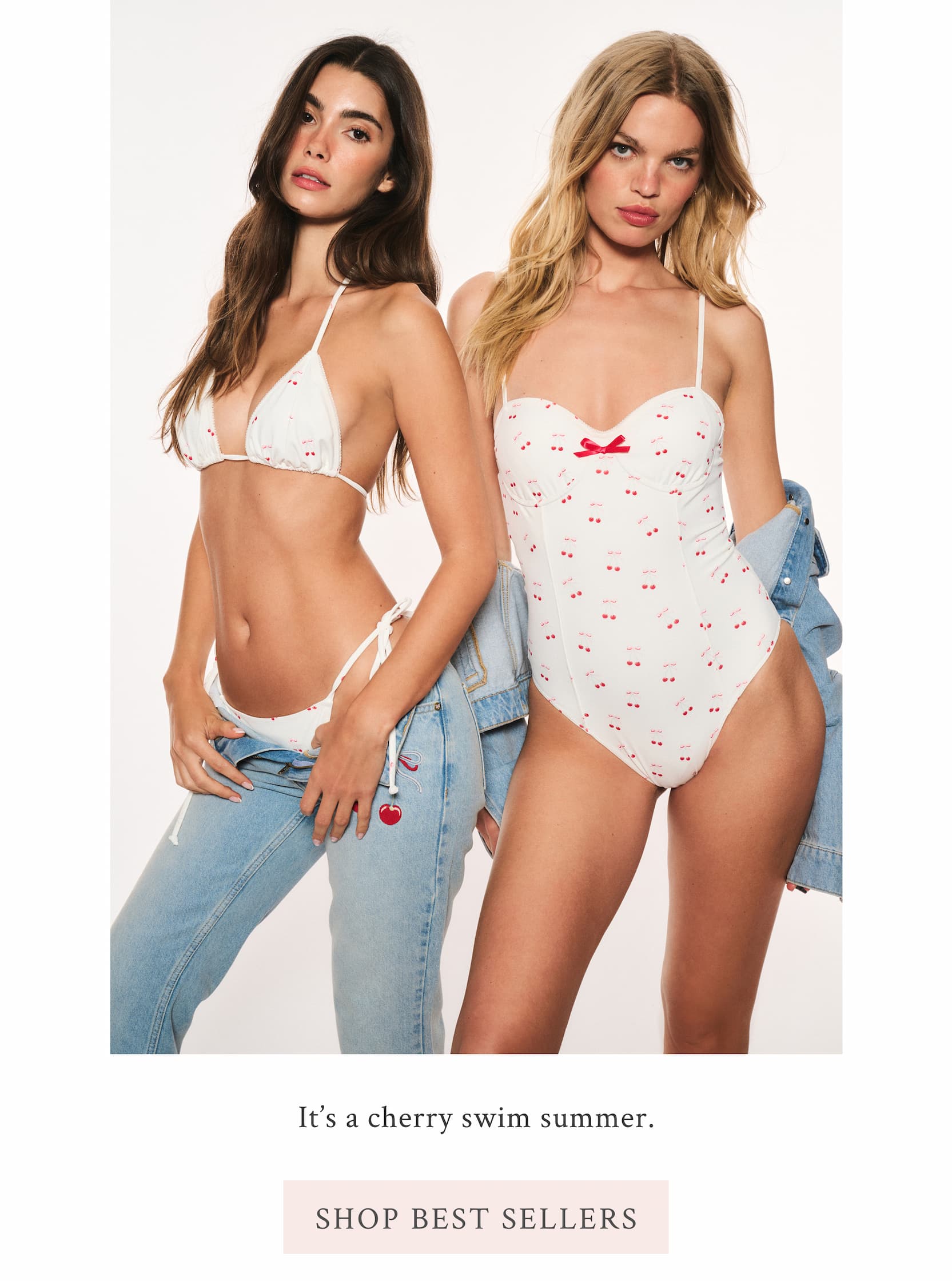It’s a cherry swim summer.  <SHOP BEST SELLERS>