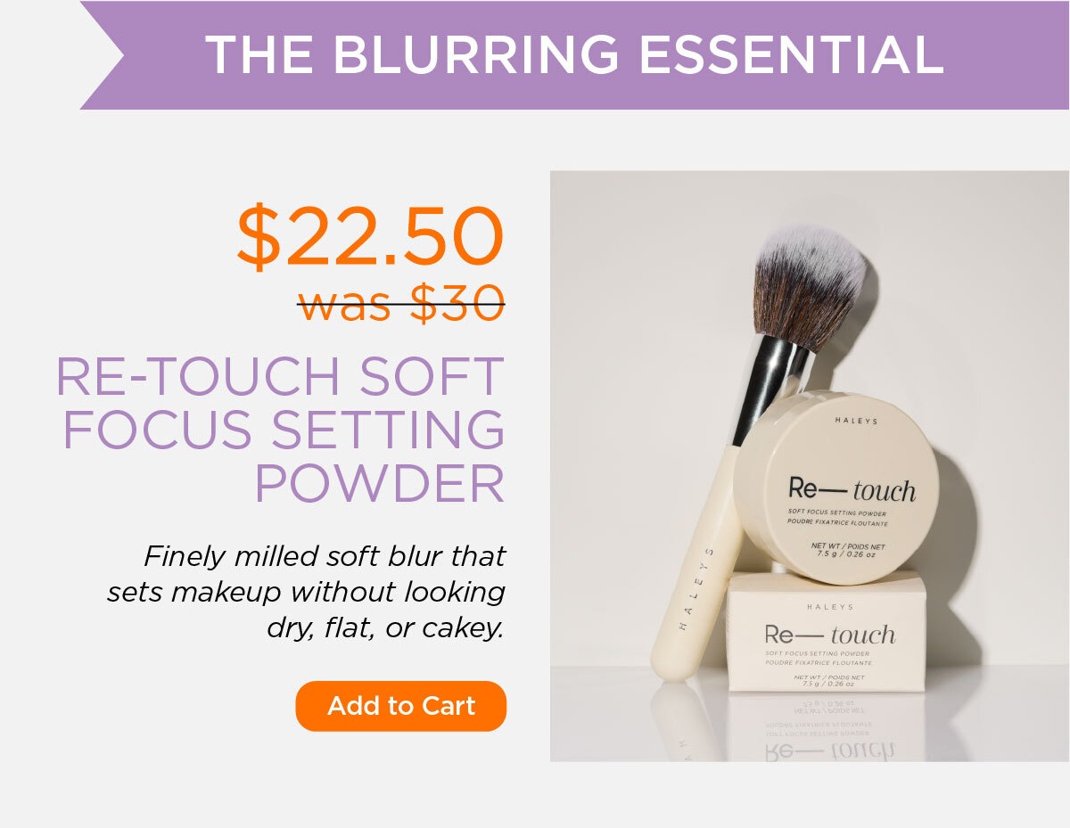 The Blurring Essential, Re-touch Soft Focus Setting Powde - $22.50, was $30. Shop Now.