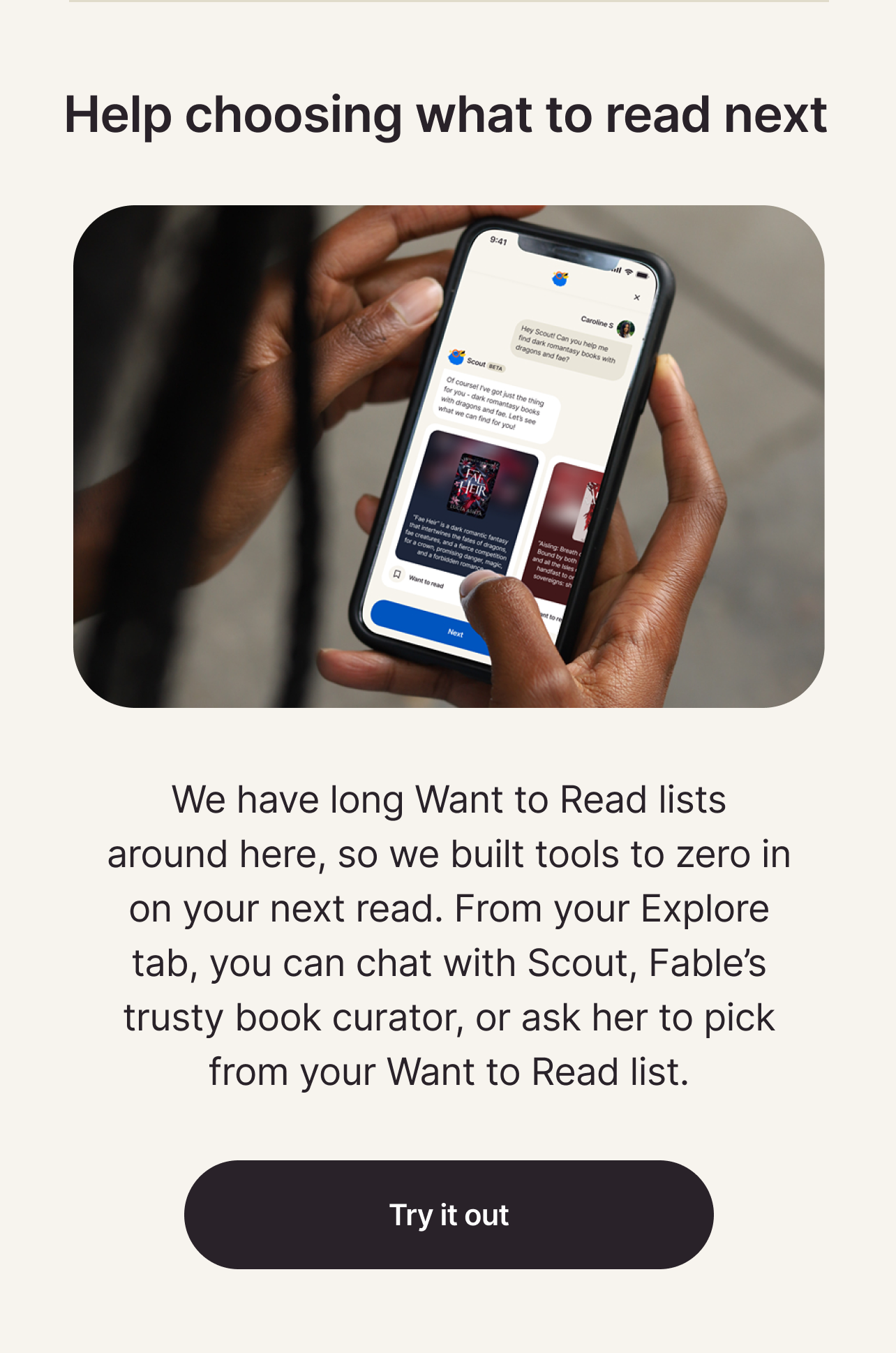Help choosing what to read next