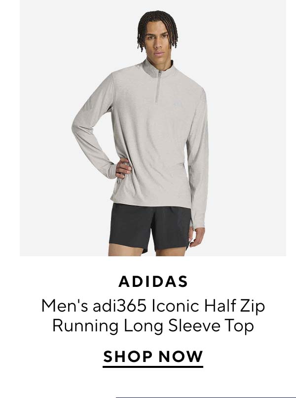 adidas	Men's adi365 Iconic Half Zip Running Long Sleeve Top